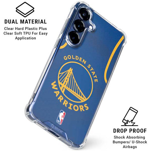 NBA Golden State Warriors Jersey Galaxy S25 Clear Case